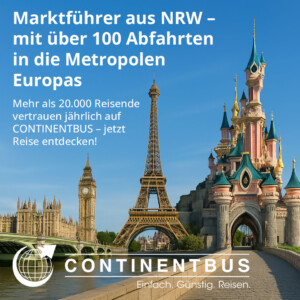 Marktführer aus NRW – mit über 100 Abfahrten in die Metropolen Europas